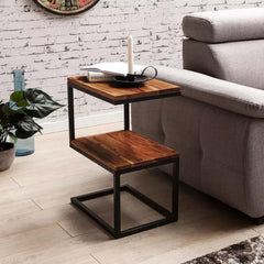 S Shaped Corner Side Table