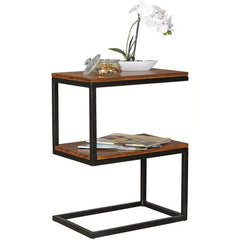 S Shaped Corner Side Table